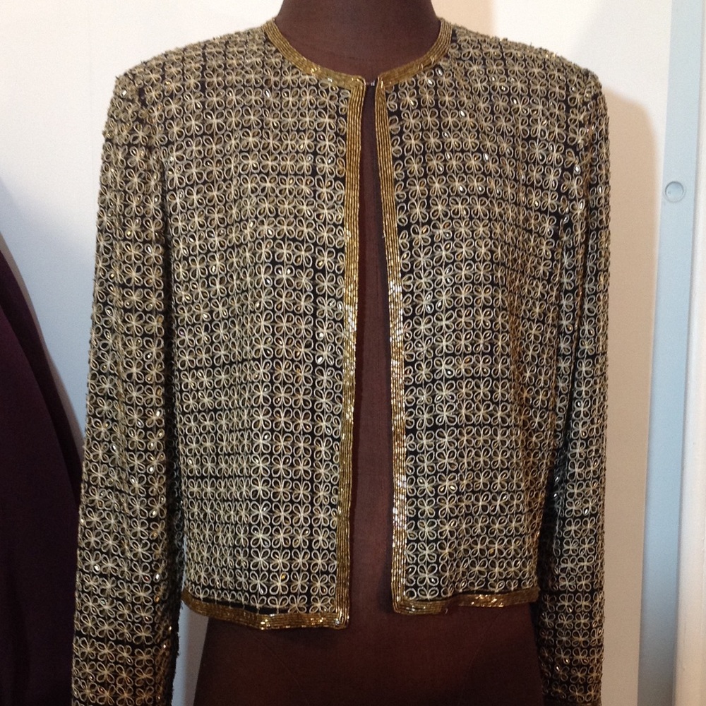 Sténay Beaded Sequin Jacket Size M